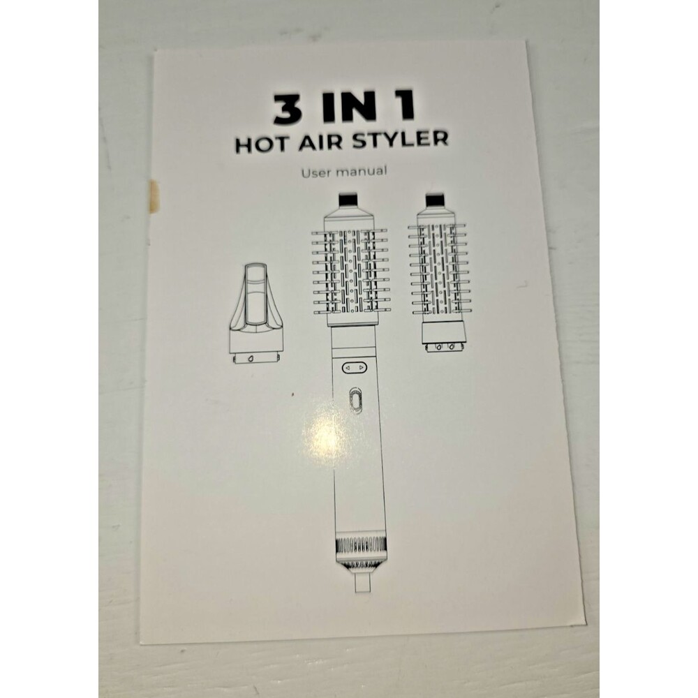 NIB -3 in 1 Rotating Hair Dryer Brush Spinning with Detachable Brush (2" & 1.5") - Picture 15 of 15